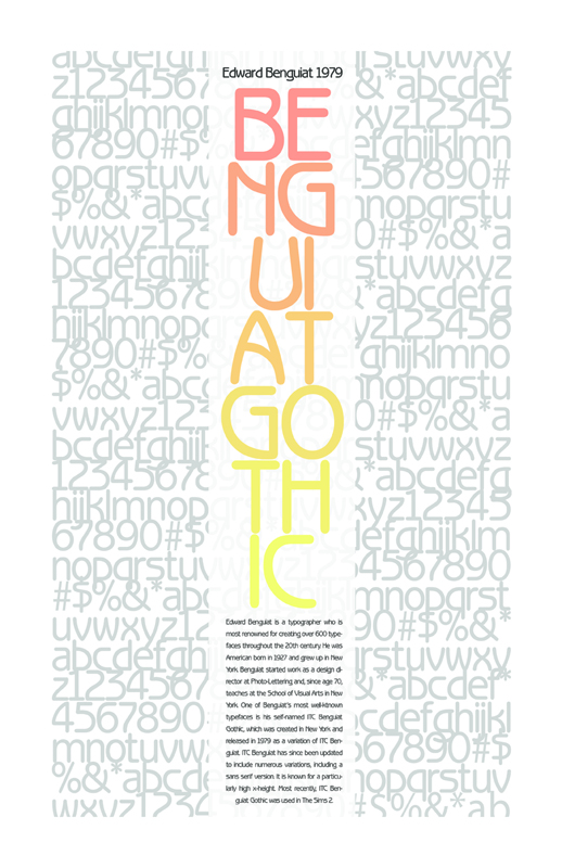 Benguiat Type Specimen